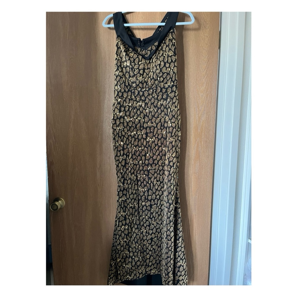 Gold and Black evening Dress